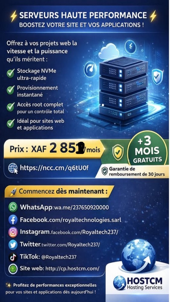 SERVEURS HAUTE PERFORMANCE – BOOSTEZ VOTRE SITE ET VOS APPLICATIONS !