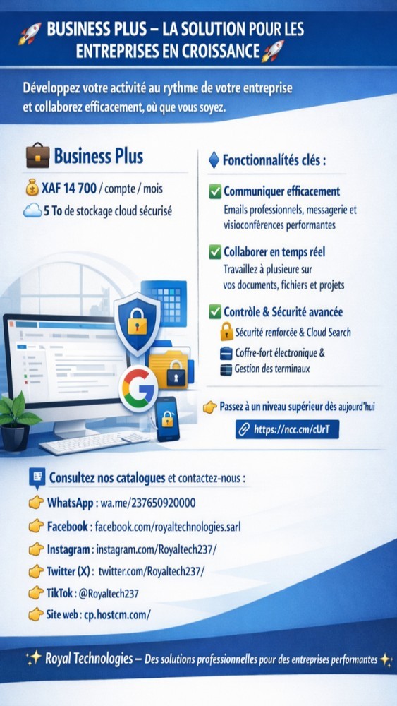 BUSINESS PLUS – LA SOLUTION POUR LES ENTREPRISES EN CROISSANCE