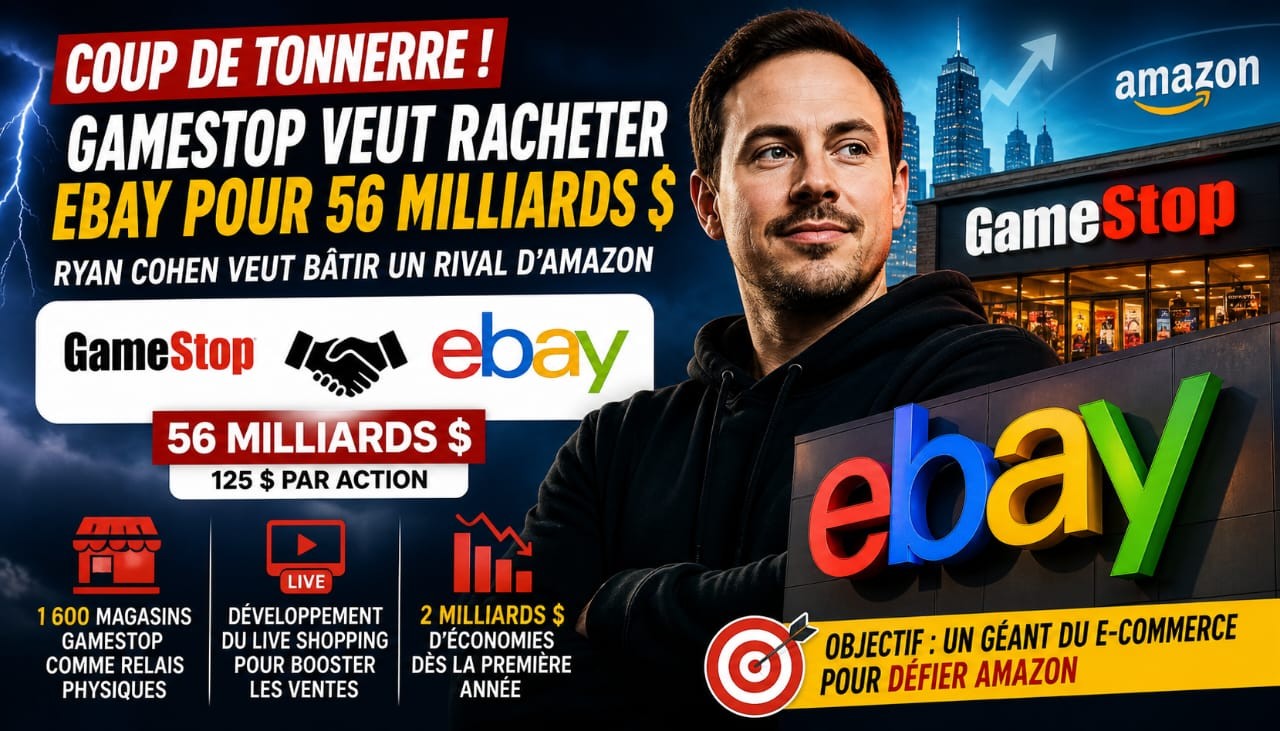 🚨 Rachat eBay : une offre à 56 milliards qui peut bouleverser le e-commerce mondial !