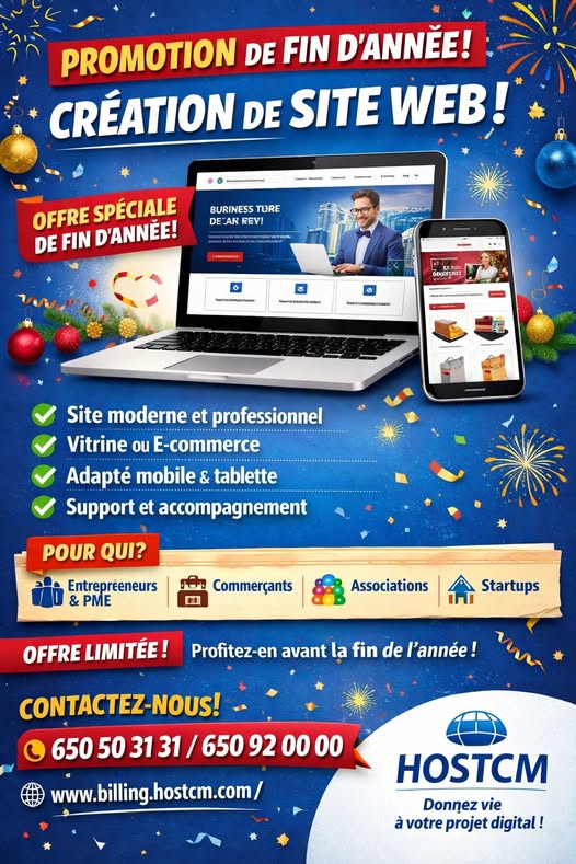 🎉🌐 Promotion de Fin d’Année – Création de Site Web ! 🌐🎉