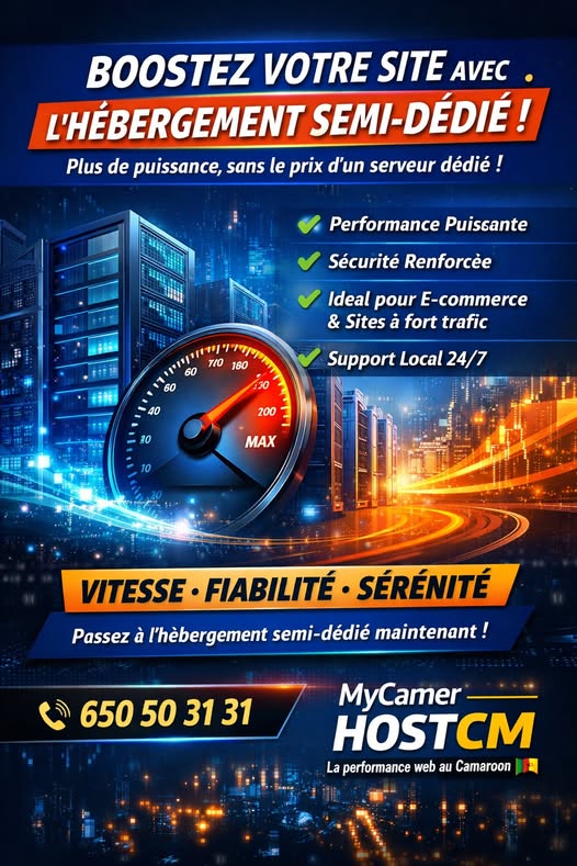 Boostez la Performance de Votre Site avec l’Hébergement Semi-Dédié !